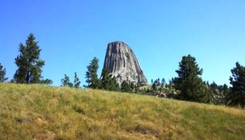 View of Devils Tower From The Road