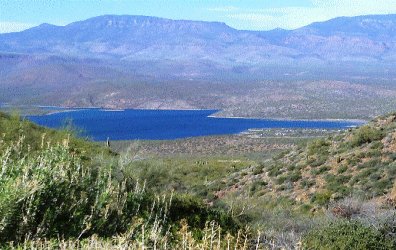 Roosevelt Lake From Tonto Monument
