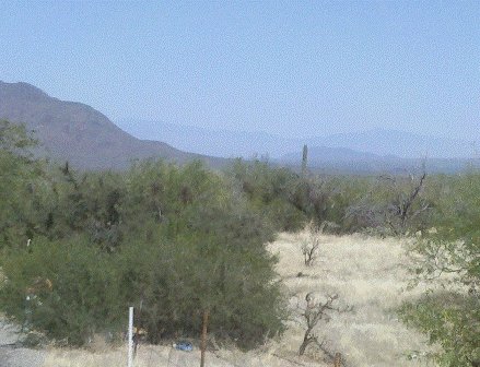 Closeup Of Mountains By Tucson on the Ajo Ride